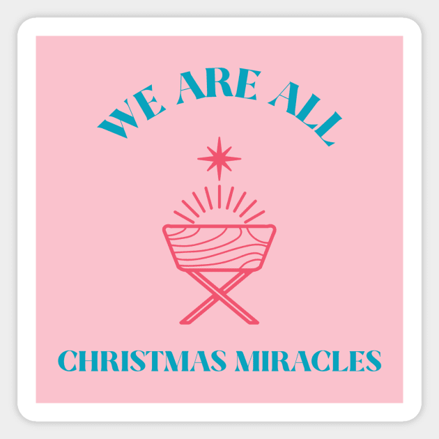 Nativity Christmas Miracle Birth of Christ Christian Jesus Sticker by Tip Top Tee's